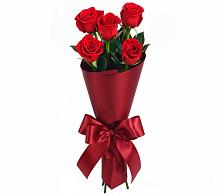 Букет 5 Красных роз Эдлесс Лав в Русском Камешкире