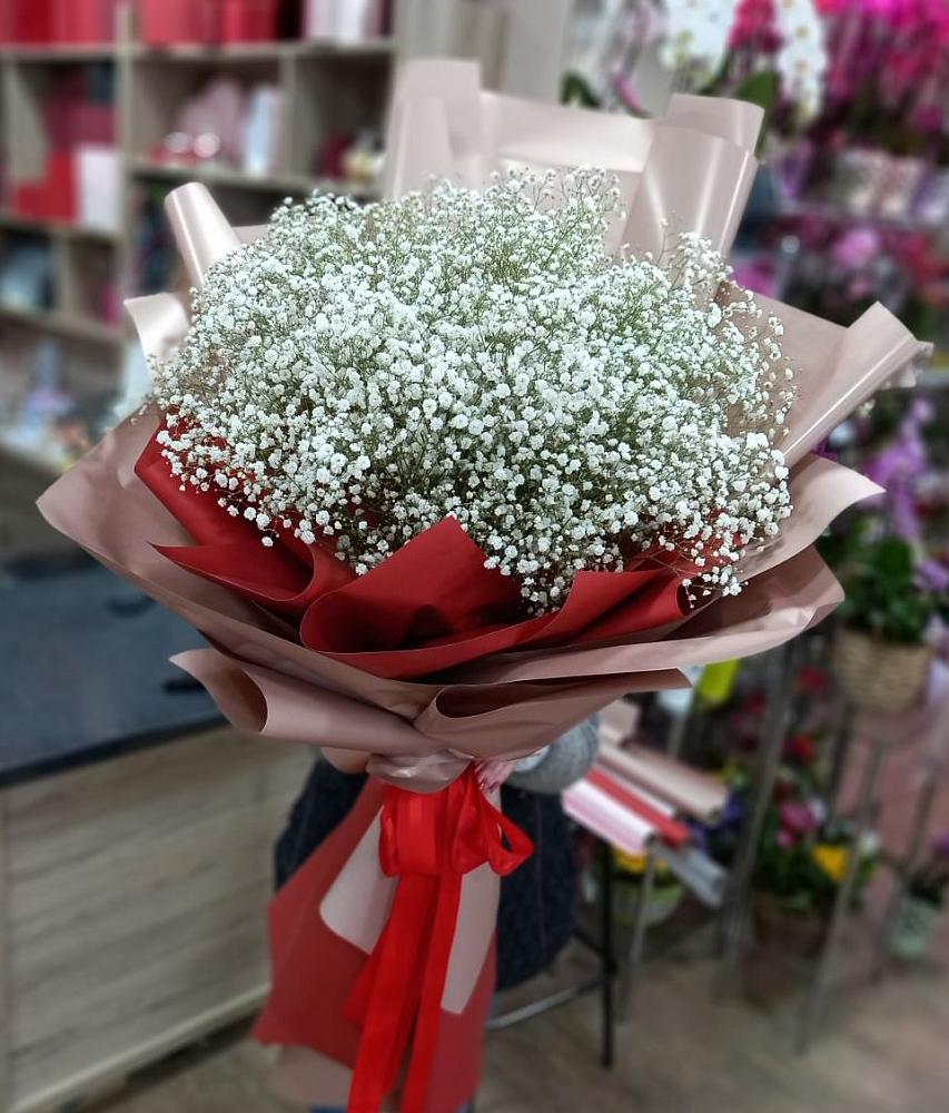 Букет Белые хлопья в Русском Камешкире Букет цветов из: Гипсофила в Русском Камешкире
