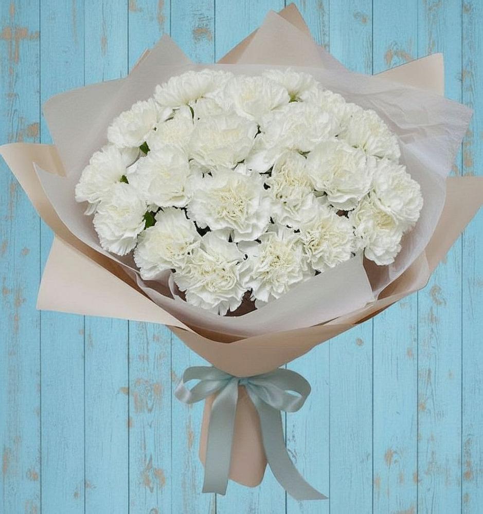 Букет цветов из: Гвоздики в Русском Камешкире