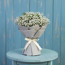 Букет цветов из:  Гипсофила в Русском Камешкире