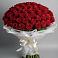 Букет 101 Красная роза Блэк Мэджик в Русском Камешкире