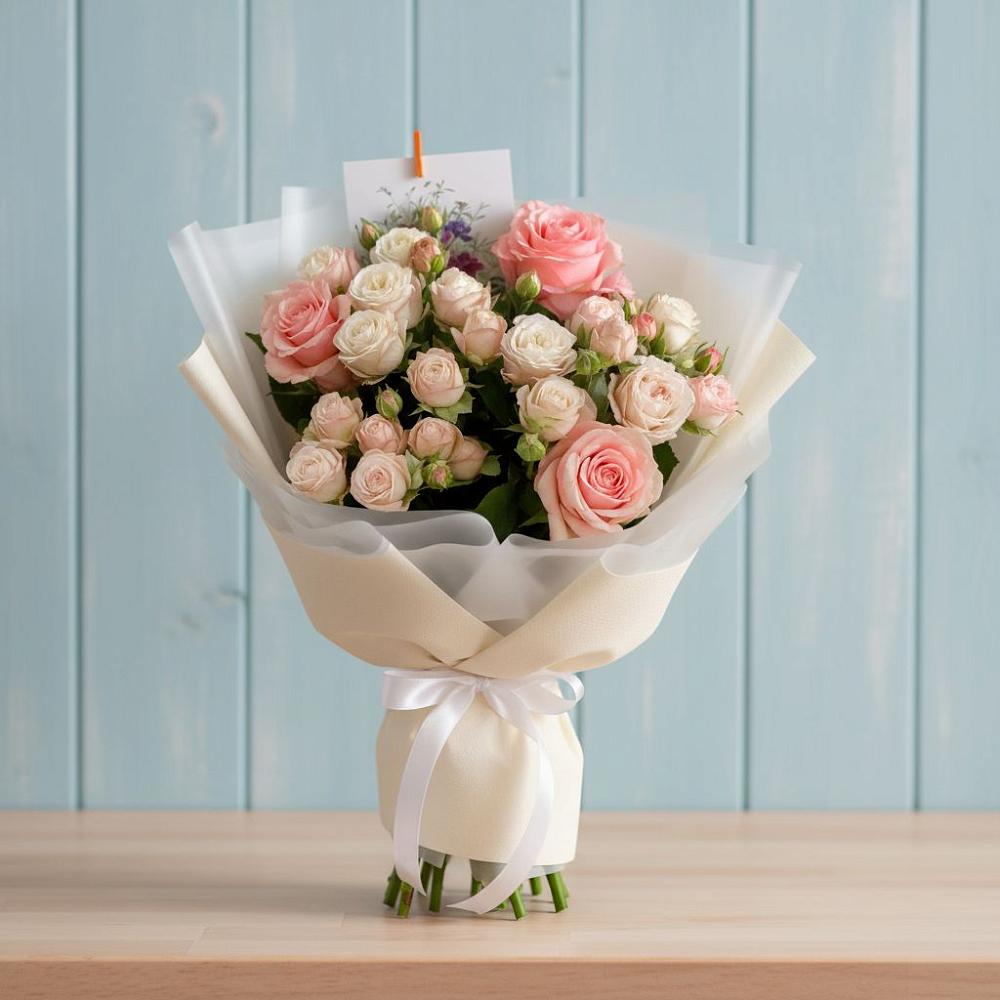 Букет цветов из: Розы в Русском Камешкире