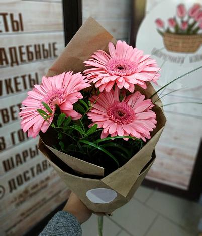Букет цветов из: Герберы в Русском Камешкире