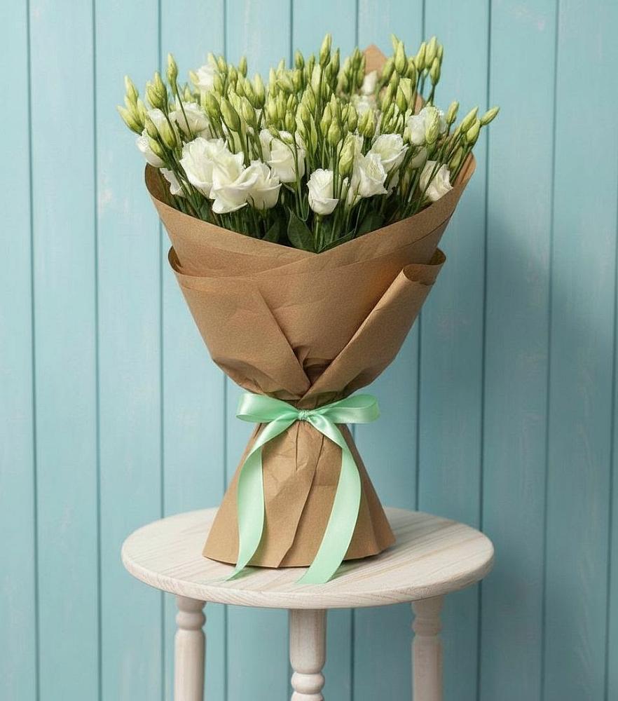 Букет цветов из: Лизиантусы в Русском Камешкире