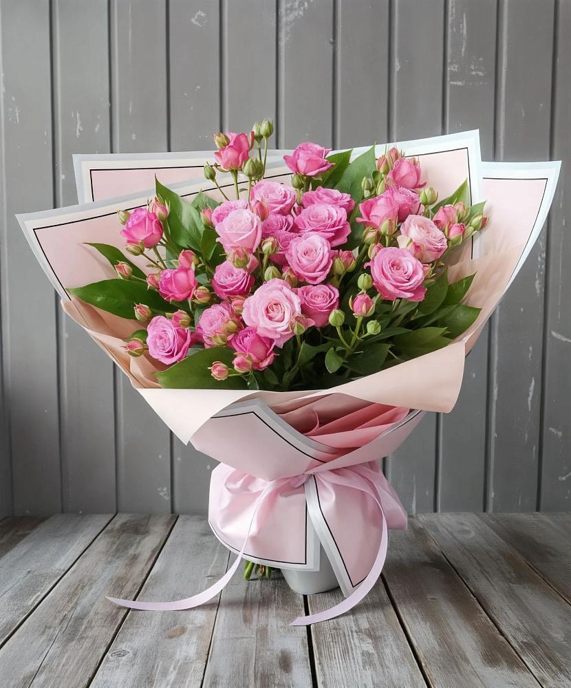 Букет Розовый кустик в Русском Камешкире
