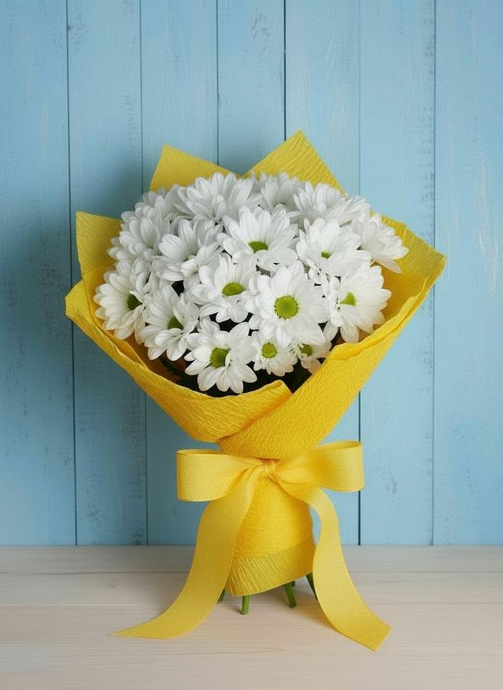 Букет цветов из: Хризантемы в Русском Камешкире