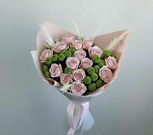 Букет цветов из:  Розы и Хризантемы в Русском Камешкире