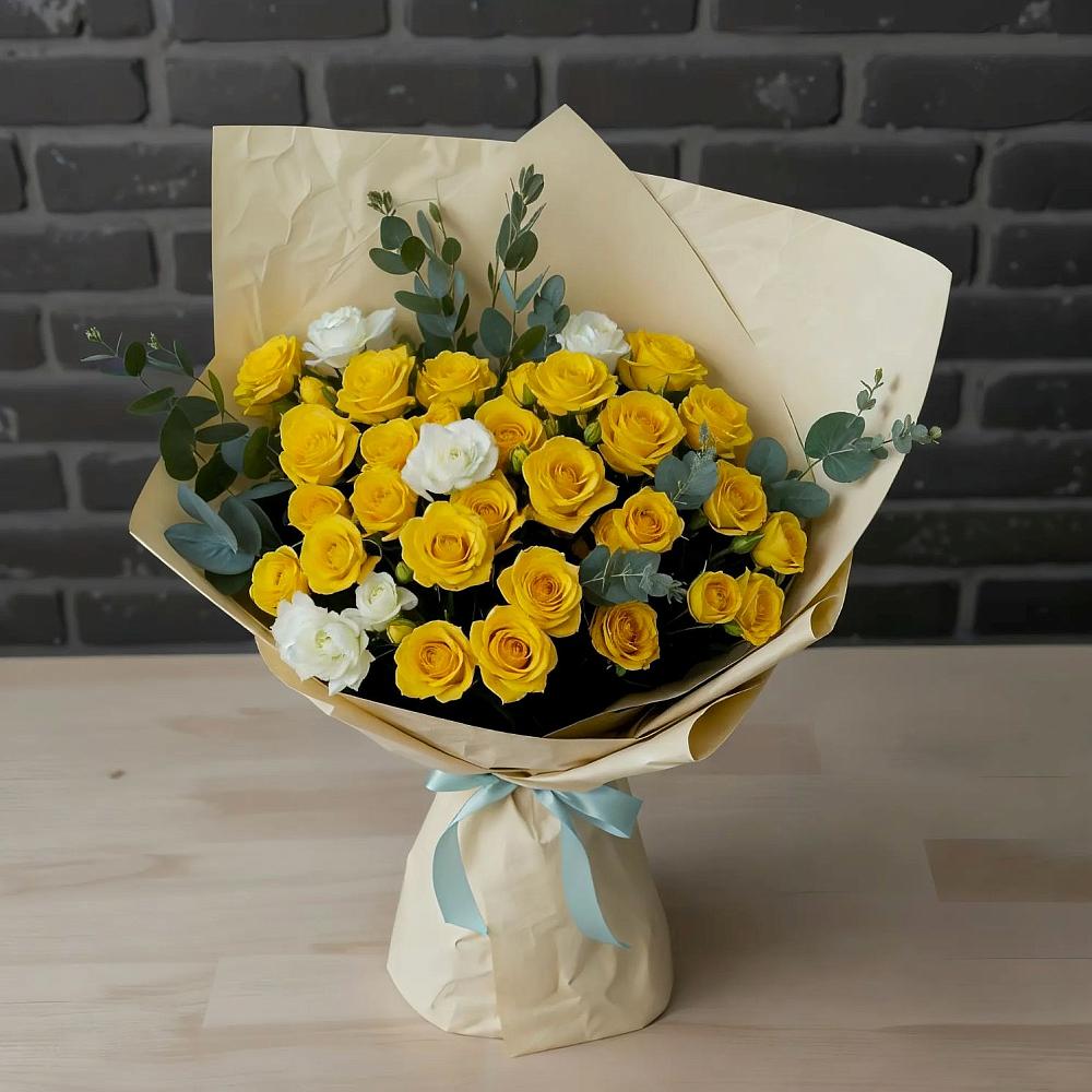 Букет цветов из: Розы в Русском Камешкире