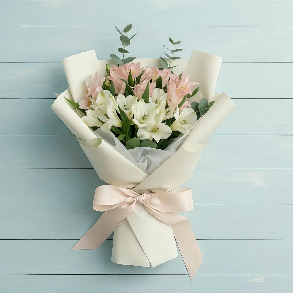 Букет цветов из: Альстромерии в Русском Камешкире