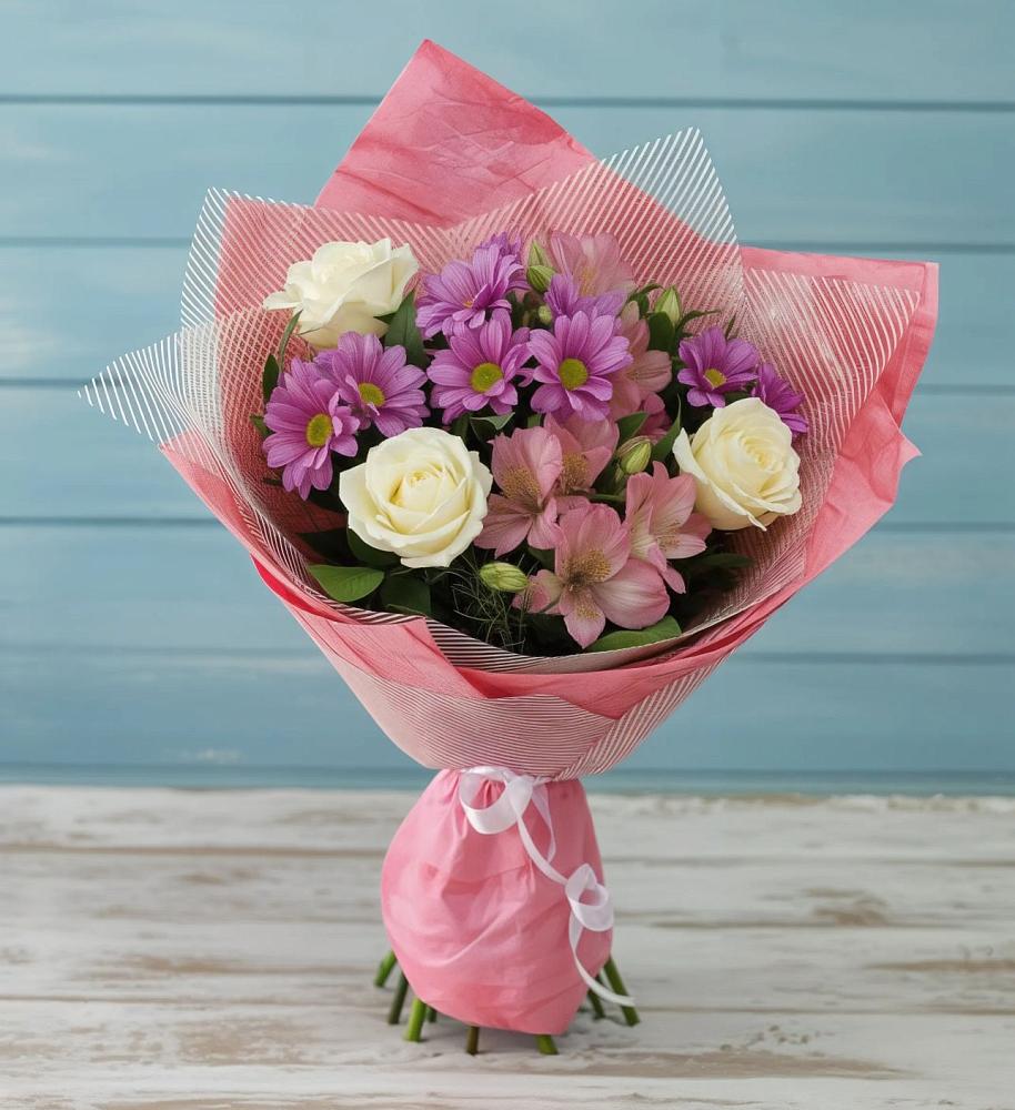 Букет цветов из: Герберы в Русском Камешкире